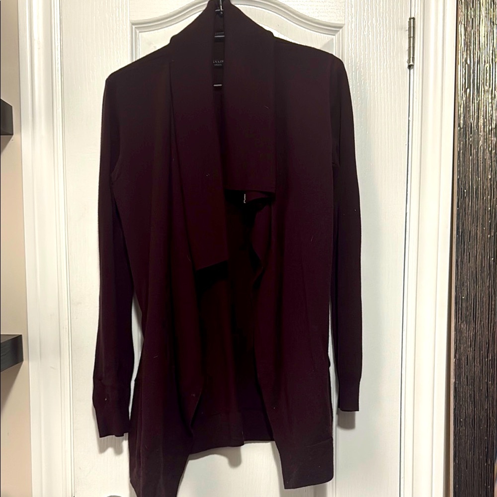 ALL SAINTS - Open Front Cardigan - Deep Plum
